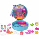 Polly Pocket - Coffret la plage du dauphin, avec Polly et sirene, 5 surprises et 13 accessoires - Mini-poupée - Des 4 ans