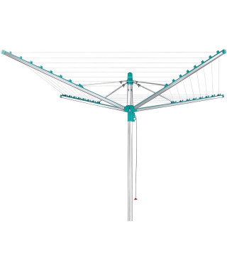 Leifheit 85285 Séchoir jardin parapluie Linomatic 400 Easy - 40 metres avec syteme Easy-Lift, rétractation automatique des fils