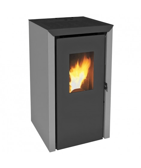 Poele a granulés INVICTA Bassano - 5 kW - Rendement 93% - Gris