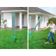 Leifheit 85285 Séchoir jardin parapluie Linomatic 400 Easy - 40 metres avec syteme Easy-Lift, rétractation automatique des fils