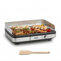 TEFAL Plancha électrique, 2300 W, Revetement antiadhésif, Jusqu'a 12 personnes, Thermostat réglable, Pare vent, Taille XXL CB…