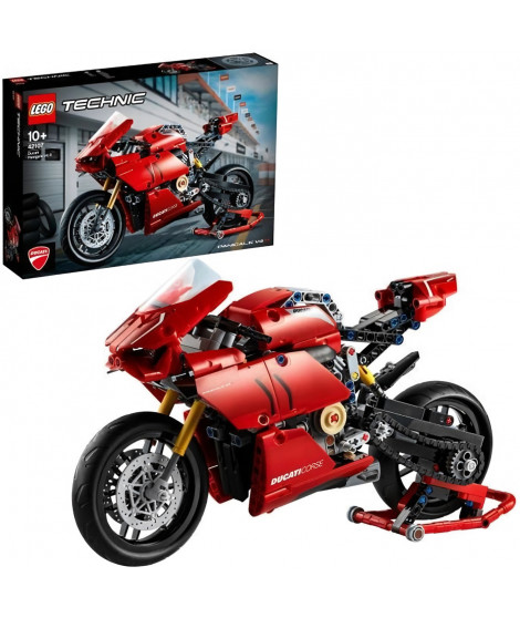 LEGO Technic 42107 Ducati Panigale V4 R, Maquette Moto GP, Construction Moto Ducati, Jouet Moto, Enfants 10 Ans et Plus