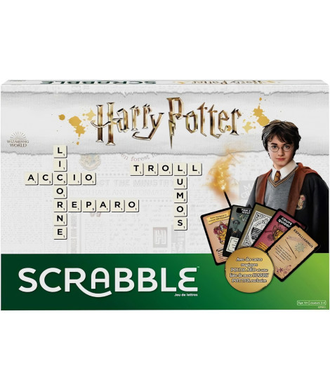 Mattel Games - Scrabble Harry Potter - Jeu de société et de lettres - 2 a 4 joueurs - Des 10 ans