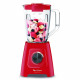 MOULINEX LM420510 Blender électrique, Mixeur, 600 W, Bol 1,25 L, 5 programmes, 4 lames amovibles, Smoothies, Glace pilée, Ble…