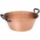 BAUMALU Bassine a confiture 26 cm cuivre 12/10eme anses fonte