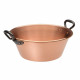 BAUMALU Bassine a confiture 26 cm cuivre 12/10eme anses fonte