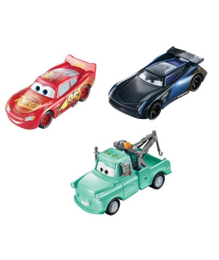 Pack de 3 mini-véhicules Cars Color Changers - MATTEL - Flash McQueen, Martin et Bobby Swift - 3 ans et +