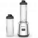 MOULINEX LM15FD10 Blender mixeur, 300 W, 2 bouteilles Tritan a emporter, 4 lames amovibles, Compact, Smoothies, Application d…