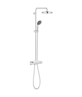 GROHE Colonne de douche avec mitigeur thermostatique Vitalio Start System 210 mm, chromé, 26814001