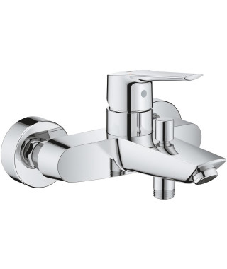 GROHE Mitigeur monocommande Bain / Douche Start avec inverseur, robinet avec mousseur économique d'eau, chromé, 24206002