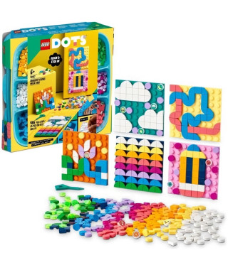 LEGO 41957 DOTS Le Méga-lot de Décorations Adhésives, Activité Manuelle, Sticker Personnalisé Téléphone, Cadeau Filles Garçon…