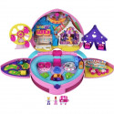 Polly Pocket - Pollyville - Coffret Fete Foraine Transportable - 4 espaces de jeu et de nombreux accessoires - Des 4 ans