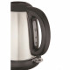 Bouilloire électrique MOULINEX Subito - 1,7 L - Inox/Noir - Base 360° - Filtre antitartre amovible