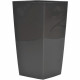 RIVIERA Pot de fleurs Nuance - Carré - 38 x 38 x H 69 cm - Gris pailleté