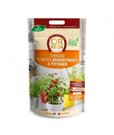 OR BRUN-TERREAU POTAGER ET AROMATIQUE 4L