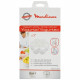 MOULINEX 7 Pots Verre + Couvercle Blanc - Yaourtieres Yogurta / Yogurteo - A14A03