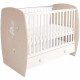 POLINI KIDS AMIS ZEN  Lit NEVA 120*60 avec tiroir blanc/naturel