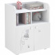 POLINI KIDS AMIS ZEN Commode a langer POLSKA 2 portes avec plan rabattable blanc