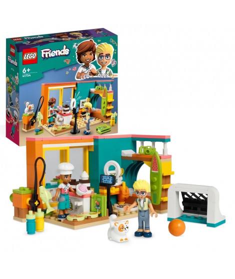 LEGO Friends 41754 La Chambre de Léo, Jouet sur la Pâtisserie, avec Mini-Poupée