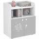 POLINI KIDS OURSON TEDDY Commode a langer POLSKA 2 portes avec plan rabattable blanc gris