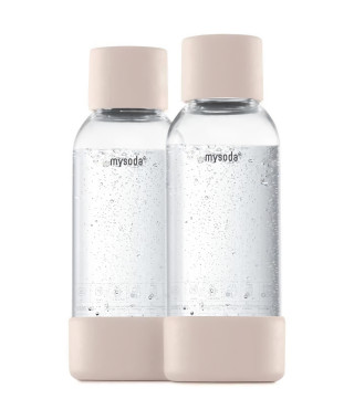 MYSODA - Pack de 2 bouteilles Pink PET et Biocomposite 0,5L