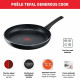 Tefal C2789602 Batterie de cuisine 6 pieces, Casserole, Poele, Sauteuse + couv verre, Induction, Antiadhésif, Fabriqué en France