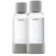 MYSODA - Pack de 2 bouteilles Gray PET et Biocomposite 0,5L