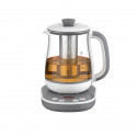 TEFAL BJ551B10 Tastea Machine a thé en verre 1,5 L, 8 réglages, Panier a thé amovible acier inoxydable, Maintien au chaud, Ba…