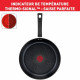 TEFAL B818S804 Delicious Batterie de cuisine inox 8 pieces Casserole, Faitout, 2 Poeles, Louche, Ecumoire, Feutrine protege-p…