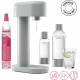 MYSODA Machine a Soda Ruby Pigeon, 1 bouteille 0.5L , 1 bouteille 1L, 1 cylindre de CO2