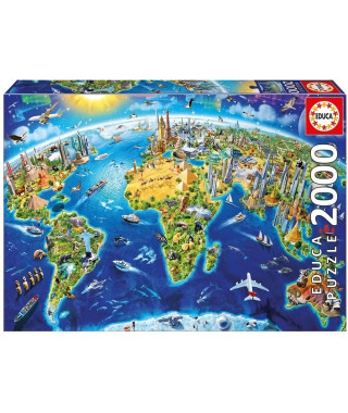 EDUCA - Puzzle Symboles du Monde 2000 pieces - 17129