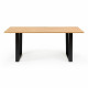Table a manger - Rectangulaire - Mélamine et métal - Industry - L 180 x P 85 x H 74,5 cm