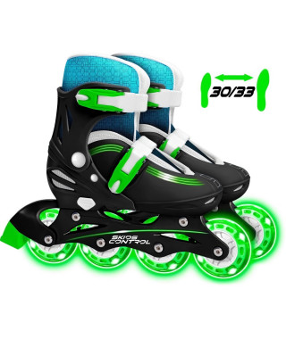 STAMP - Patins en ligne Ajustable - Roues lumineuses - Skids Control