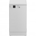 Lave-vaisselle pose libre BEKO DVS05024W - Moteur standard - 10 couverts - L45cm - Blanc - 49 dB - Cuve inox