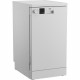 Lave-vaisselle pose libre BEKO DVS05024W - Moteur standard - 10 couverts - L45cm - Blanc - 49 dB - Cuve inox