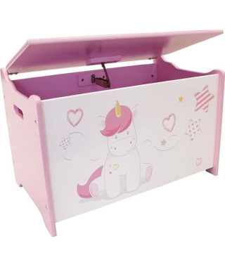 Fun House Licorne coffre a jouets en bois pour enfant