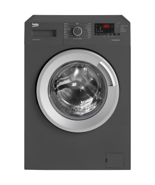 Lave-linge hublot BEKO LLF08A5 - 8 kg - Induction - 1400 trs/min - Gris anthracite