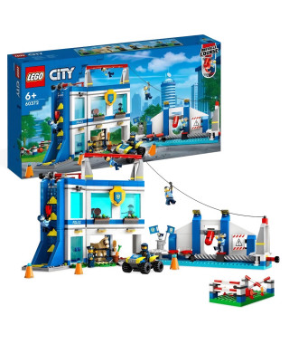 LEGO City 60372 Le Centre d'Entraînement de la Police, avec Figurine de Cheval, Jouet Voiture
