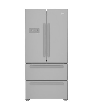 BEKO REM60SN Réfrigérateur multiportes - 539 L (387+152) - Froid ventilé - NeoFrost - Gris acier