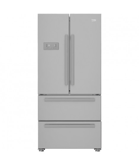 BEKO REM60SN Réfrigérateur multiportes - 539 L (387+152) - Froid ventilé - NeoFrost - Gris acier