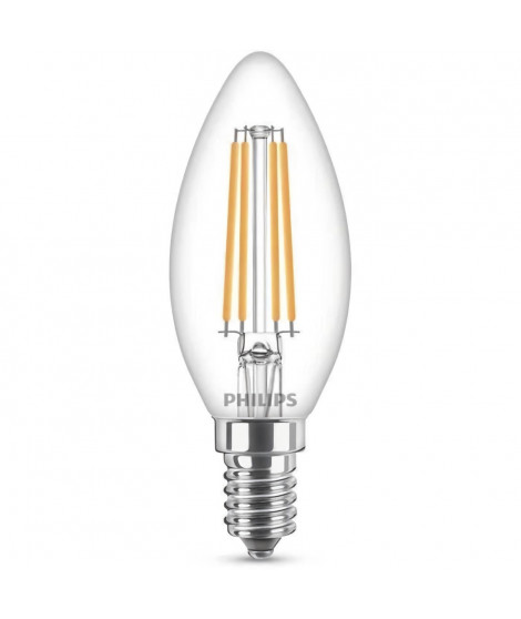 Ampoule LED PHILIPS Non dimmable - E14 - 60W - Blanc Froid