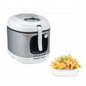 MOULINEX Friteuse électrique, Cuve antiadhésive 3,3 L, 2 kg de frites, Thermostat réglable, Hublot de control, Mega AM480070