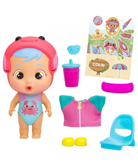 Mini poupée IMC TOYS - Cry Babies Magic Tears - Beach Babies - Asst. en CDU 12pcs