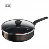 TEFAL B5543202 EASY COOK & CLEAN Sauteuse 24 cm avec couvercle, anti adhésif tous feux sauf induction, fabriqué en Franc