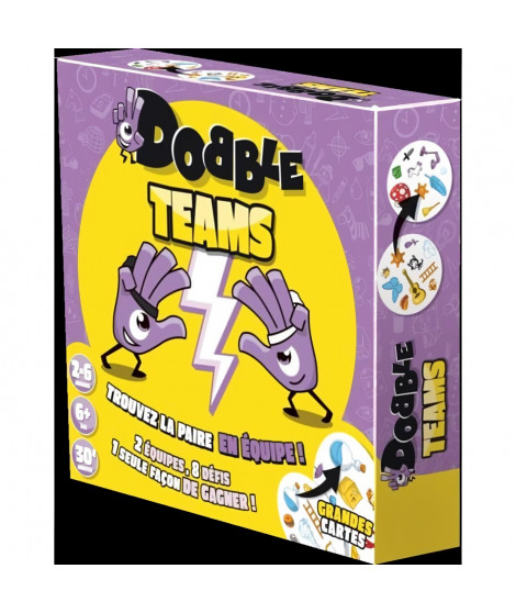 Zygomatic - Dobble Teams : Jouez en équipe - Jeu de société - a partir de 6 ans - 2 a 8 joueurs - 15 minutes
