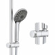 GROHE Colonne de douche mitigeur thermostatique Vitalio Joy 260, tete de douche 260mm, douchette 3 jets, chromé, 26403002