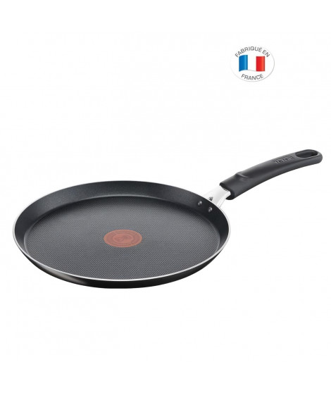 TEFAL B5541102 Easy Cook & Clean Poele a crepe 28 cm, Tous feux sauf induction, Antiadhésif sûr, Thermo-Signal, Fabriqué en …