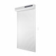 Volet roulant solaire H220 x L120 cm en PVC recoupable en largeur et hauteur  - Coloris blanc