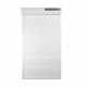 Volet roulant solaire H220 x L120 cm en PVC recoupable en largeur et hauteur  - Coloris blanc