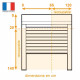 Volet roulant double parois H140 cm x L120 cm PVC recoupable en largeur et hauteur - Manoeuvre électrique filaire - Coloris B…